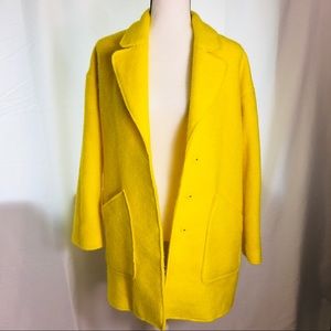 Zara yellow trench coat size Medium